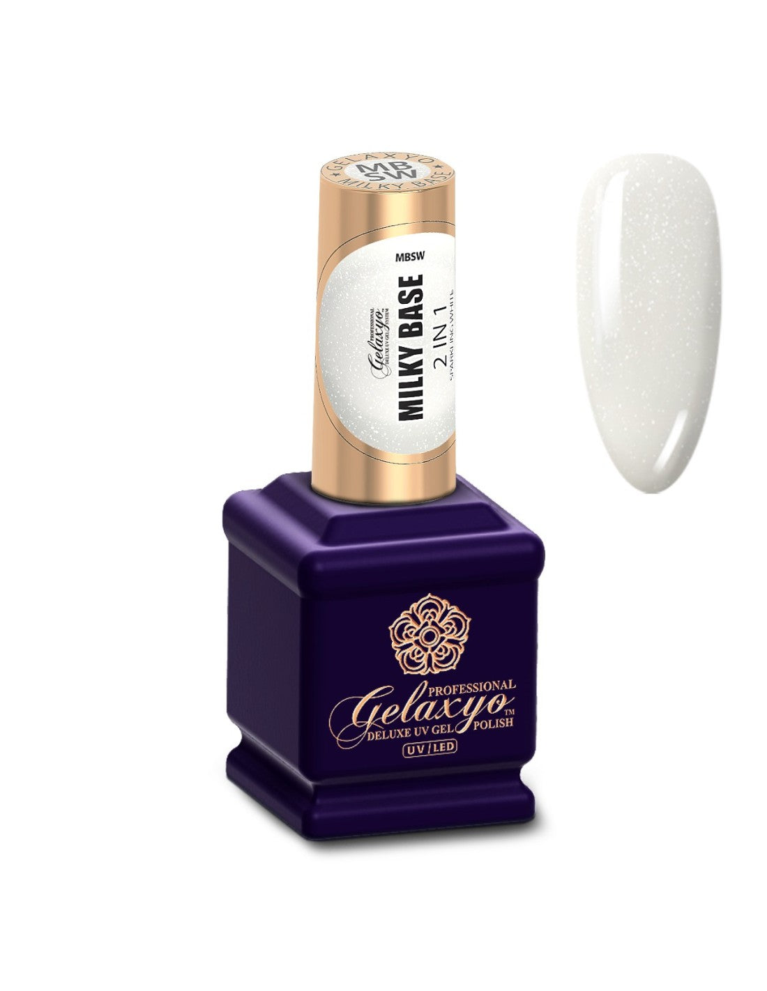 MILKY BASE SPARKLING WHITE GELAXYO 2IN1 15ML