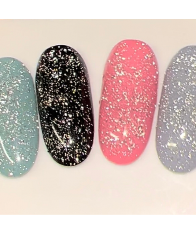 Nartist Top Yeezy silver glitter