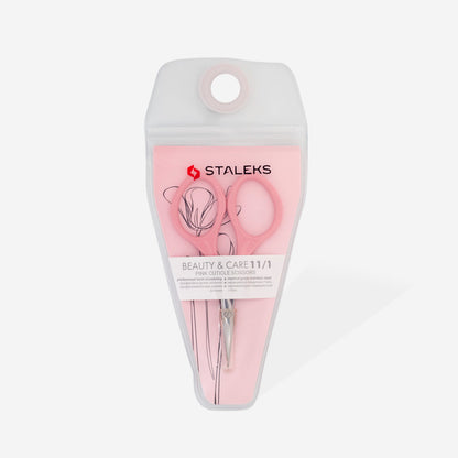 Staleks Pink cuticle scissors BEAUTY & CARE 11 TYPE 1 SBC-11/1