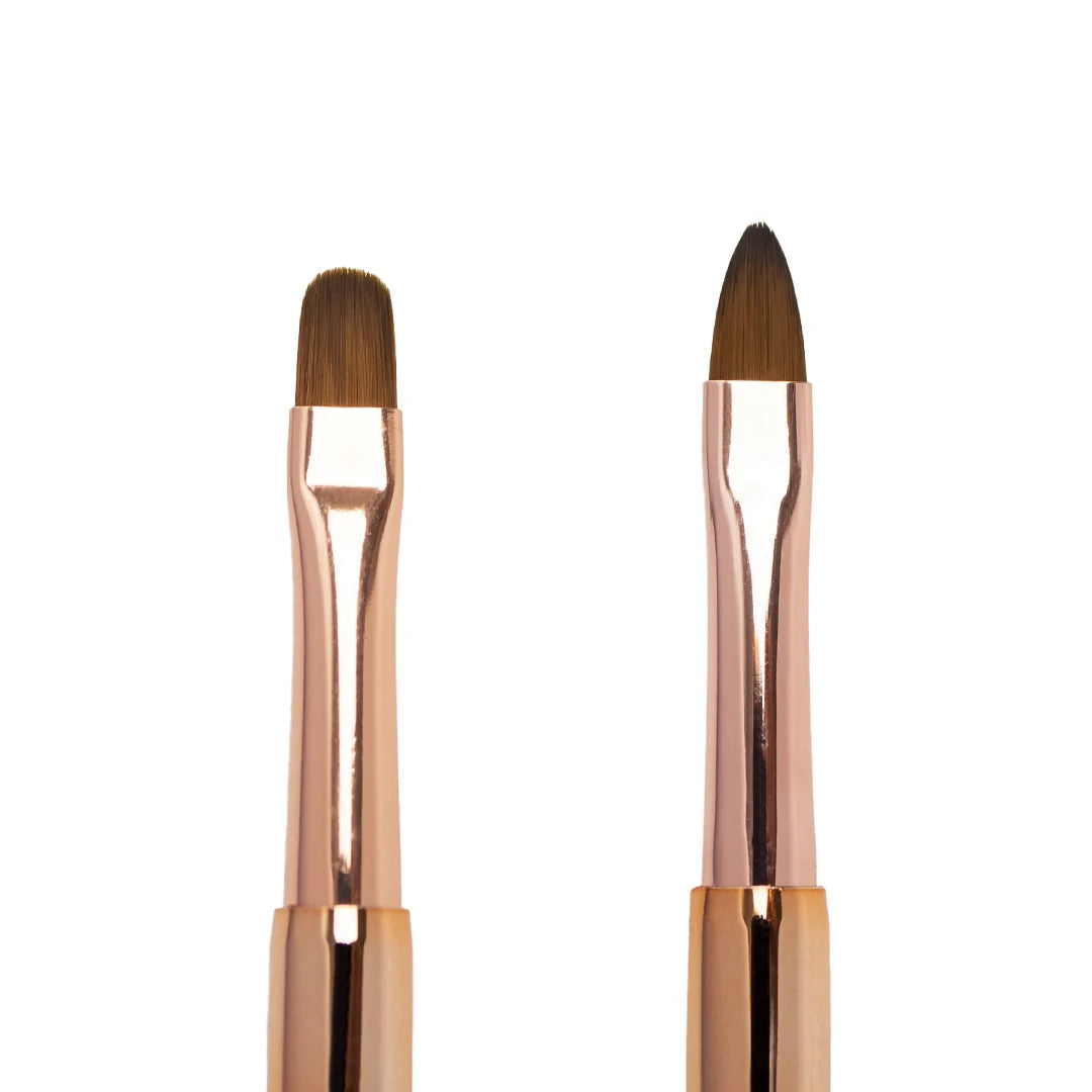 Annette Double Brush: Oval 6 and Cat tongue 6