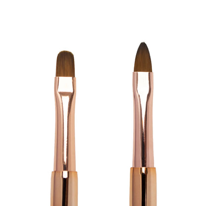 Annette Double Brush: Oval 6 and Cat tongue 6