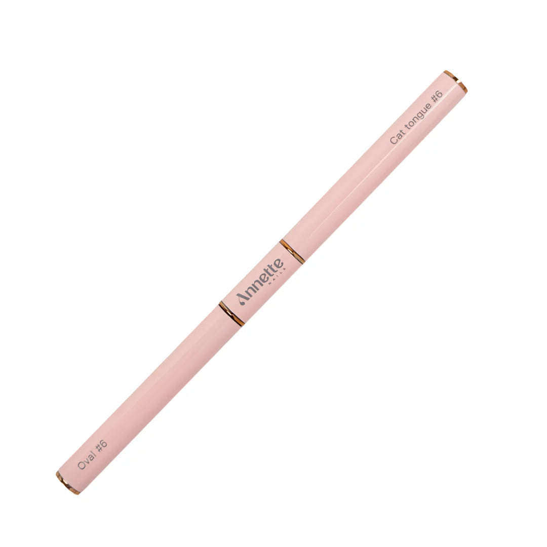 Annette Double Brush: Oval 6 and Cat tongue 6