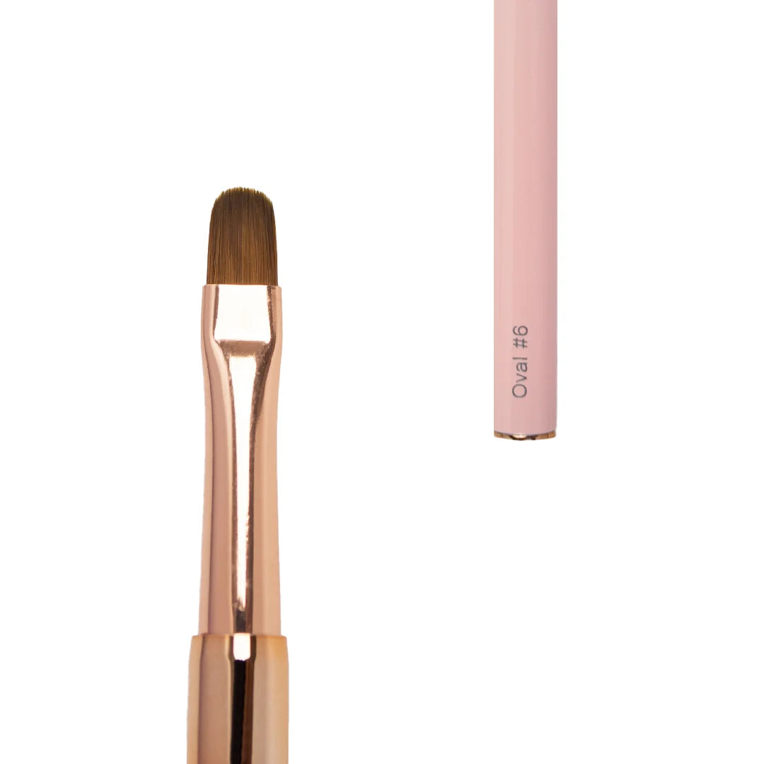 Annette Double Brush: Oval 6 and Cat tongue 6
