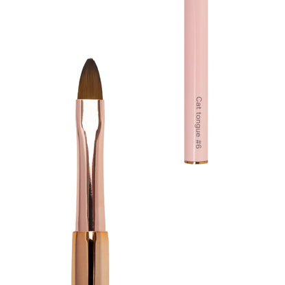 Annette Double Brush: Oval 6 and Cat tongue 6