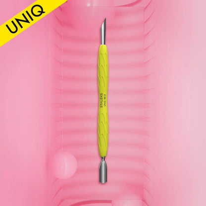 Staleks Manicure pusher Uniq 10 Type 2 Yellow (narrow rounded+slanted pusher) PQ-10/2Y