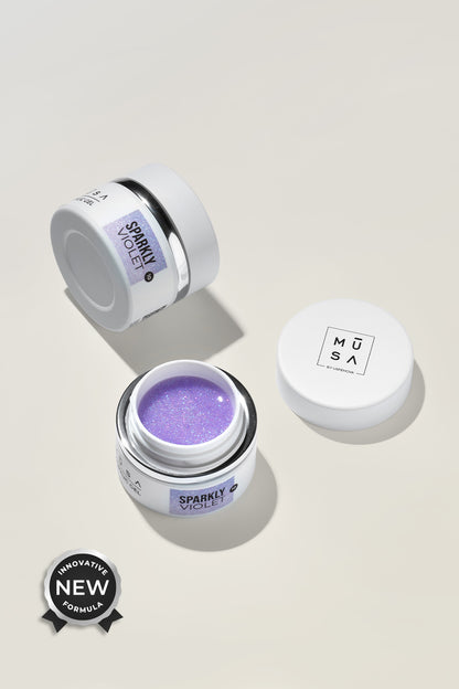 Musa Acrylic Gel Sparkly Violet 10 35 ML - Tube