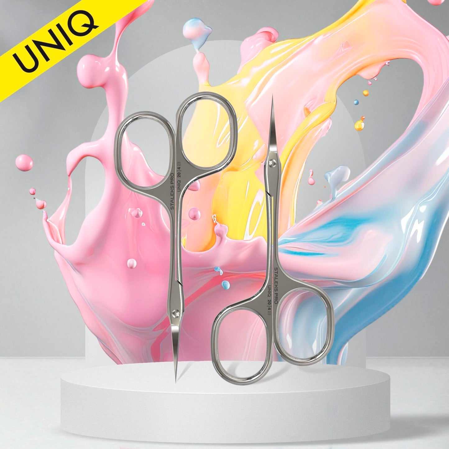 Staleks Professional cuticle scissors Asymmetric UNIQ 20 TYPE 4 SQ-20/4