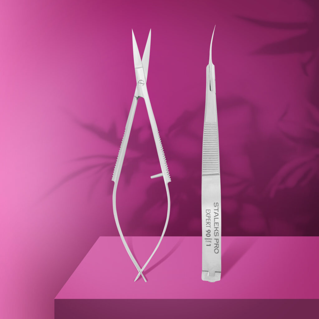 Staleks Professional cuticle micro scissors EXPERT 90 TYPE 1 SE-90/1