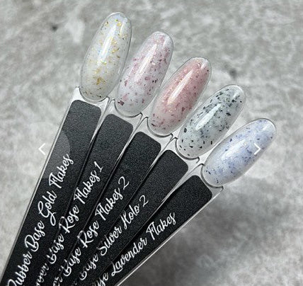 YAS Rubber Base Gold Flakes hema free 13ml