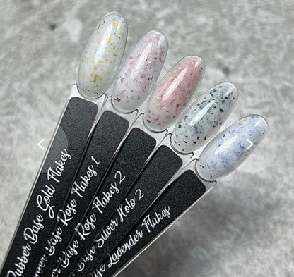 YAS Rubber Base Gold Flakes hema free 13ml